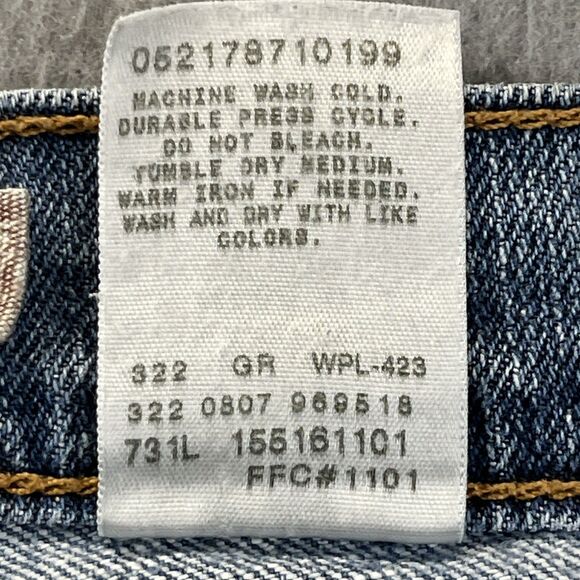 Levis 515 Jeans Womens Size 12 s Blue High Rise Cotton Stretch Bootcut Fit Denim - Picture 15 of 16